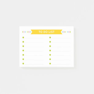 Heldere lijst van taken die u wilt uitvoeren post-it® notes