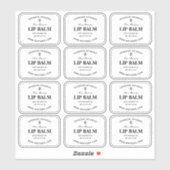 Heldere Lip Beeswax Balm Labels (Vel)