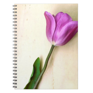 Heldere Magenta Tulp Poetic Notitieboek