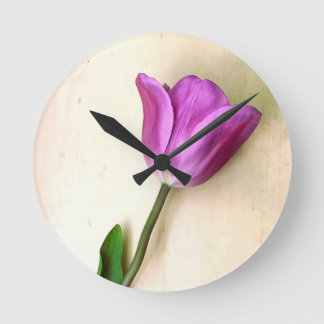 Heldere magenta tulp ronde klok