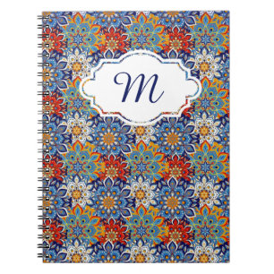 heldere mandala gepersonaliseerd notitieboek