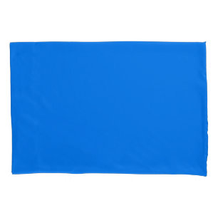 Heldere marineblauw, vaste platte kleur kussensloop