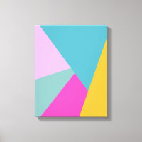 Heldere moderne geometrische vormen Kunst | Blauwg