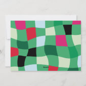 Heldere moderne, veelkleurige cirkelfoto Happiest Feestdagenkaart (Achterkant)