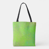 Heldere Neon Green Modern Marbled Art Draagtas (Achterkant)