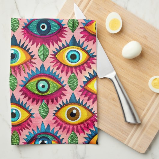 Heldere ogen theedoek (Quarter Fold)