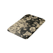 Heldere oliebloemen op zwart badmat (Gekanteld)