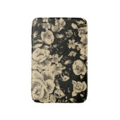 Heldere oliebloemen op zwart badmat (Voorkant Verticaal)