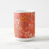 Heldere Oranje Bloemen Moederdag Koffiemok (Center)