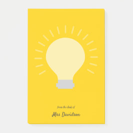 Heldere Oranje lamp voor docenten Post-it® Notes