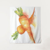 Heldere oranje wortel wandkleed (Voorkant)