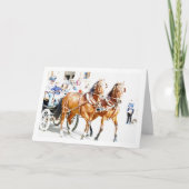 Heldere paardentuig portret kaart (Voorkant)