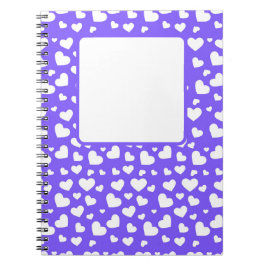 HELDERE PAARSE MET WITTE VALENTIJN LIEFDE HARTEN NOTITIEBOEK