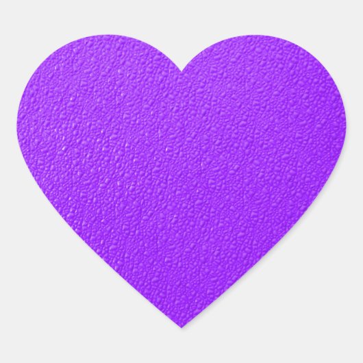 Heldere Paarse Neon Trendy-kleuren Hart Sticker (Voorkant)