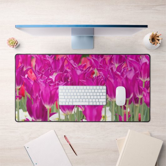 Heldere Paarse roze posies Bureaumat (Kantoor 1)