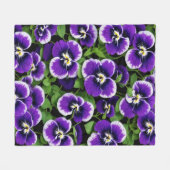 Heldere Paarse slipjes Fleece Deken (Voorkant (Horizontaal))