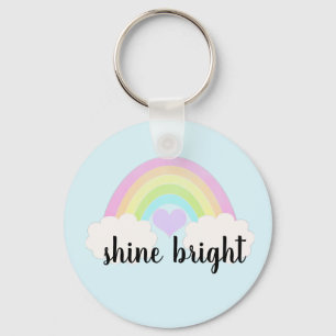 Heldere pasta-Waterverf regenboog Sleutelhanger