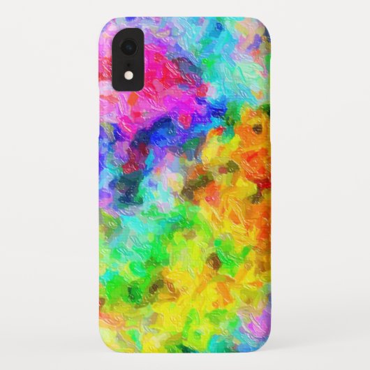 Heldere penseelkleuren Case-Mate iPhone case (Achterkant)