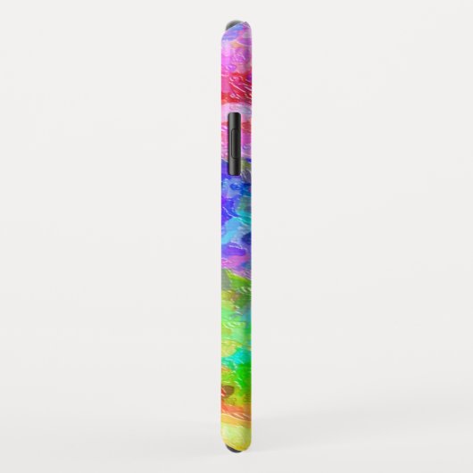 Heldere penseelkleuren Case-Mate iPhone case (Achterkant/rechts)