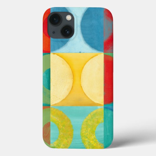Heldere Pop met cirkels en vierkantjes Case-Mate iPhone Case (Achterkant)