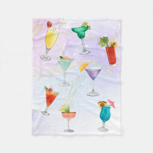 Heldere regenboog cocktail zomerse drinken vieren fleece deken