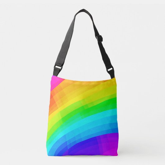 Heldere regenboog crossbody tas (Voorkant)