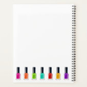 Heldere regenboog Nail Poolse kunst Tech Salon Aan Planner (Achterkant)