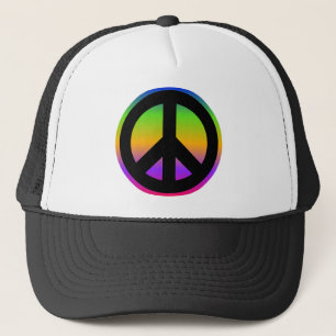 Heldere regenboog trucker pet