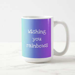 Heldere regenboog "Wishing You Rainbows"-Mok Koffiemok