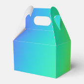 Heldere regenbooggradiënt bruiloft bedankdoosjes (Achterkant)