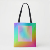 Heldere regenbooggradiënt draagtas (Voorkant)