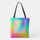 Heldere regenbooggradiënt draagtas (Achterkant)