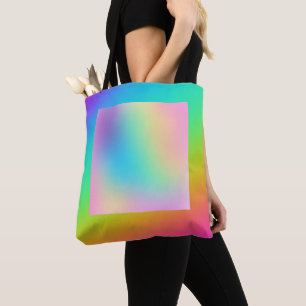 Heldere regenbooggradiënt draagtas