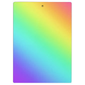 Heldere regenbooggradiënt klembord (Achterkant)
