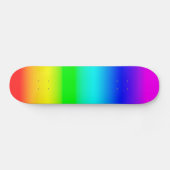 Heldere regenbooggradiënt skateboard (Horizontaal)