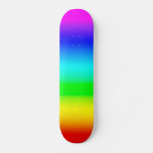 Heldere regenbooggradiënt skateboard (Voorkant)