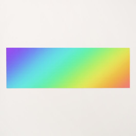 Heldere regenbooggradiënt yogamat (Achterkant (horizontaal))