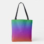 Heldere regenboogkleuren, Canvas tas (Achterkant)