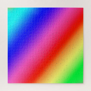 Heldere regenboogkleuren Jigzaag Puzzle Legpuzzel