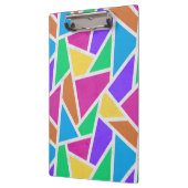 Heldere regenboogkleuren mozaïek klembord (Links)