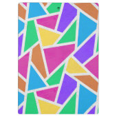 Heldere regenboogkleuren mozaïek klembord (Achterkant)