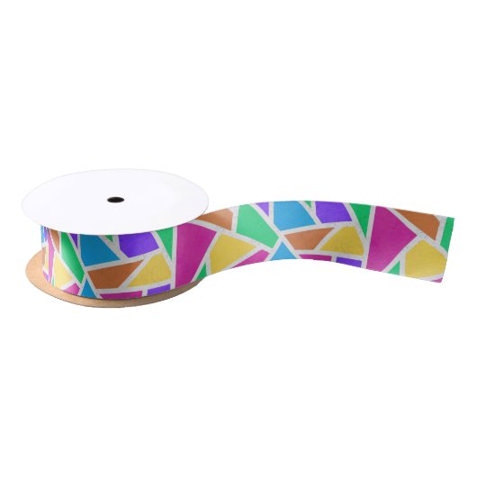 Heldere regenboogkleuren mozaïek lint (Spoel)