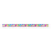 Heldere regenboogkleuren mozaïek lint (Voorkant)