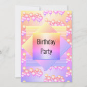 Heldere regenboogkleurenballon, alle keren kaart (Voorkant)