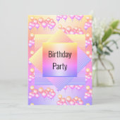 Heldere regenboogkleurenballon, alle keren kaart (Staand voorkant)