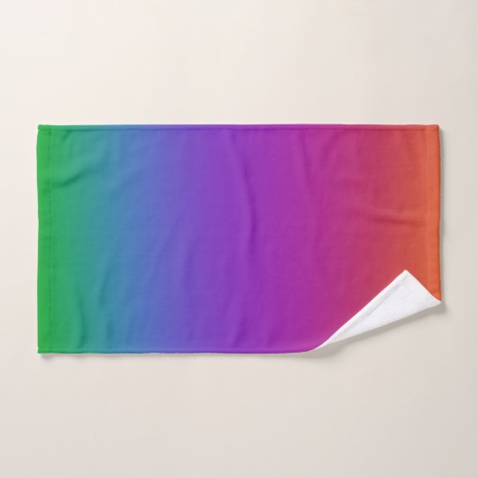 Heldere regenboogkleurenset bad handdoek (Handdoek)