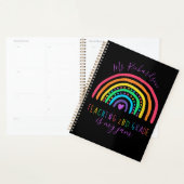 Heldere regenboogonderricht is mijn jam-leraar planner (Display)