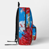 Heldere rode bladeren in de herfst bedrukte rugzak (Links)