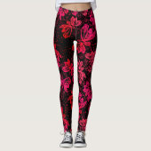 Heldere rode botervliegen leggings (Voorkant)