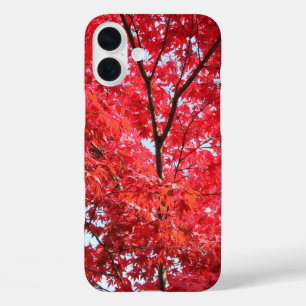 Heldere rode Japanse mantel iPhone 16 Plus Hoesje